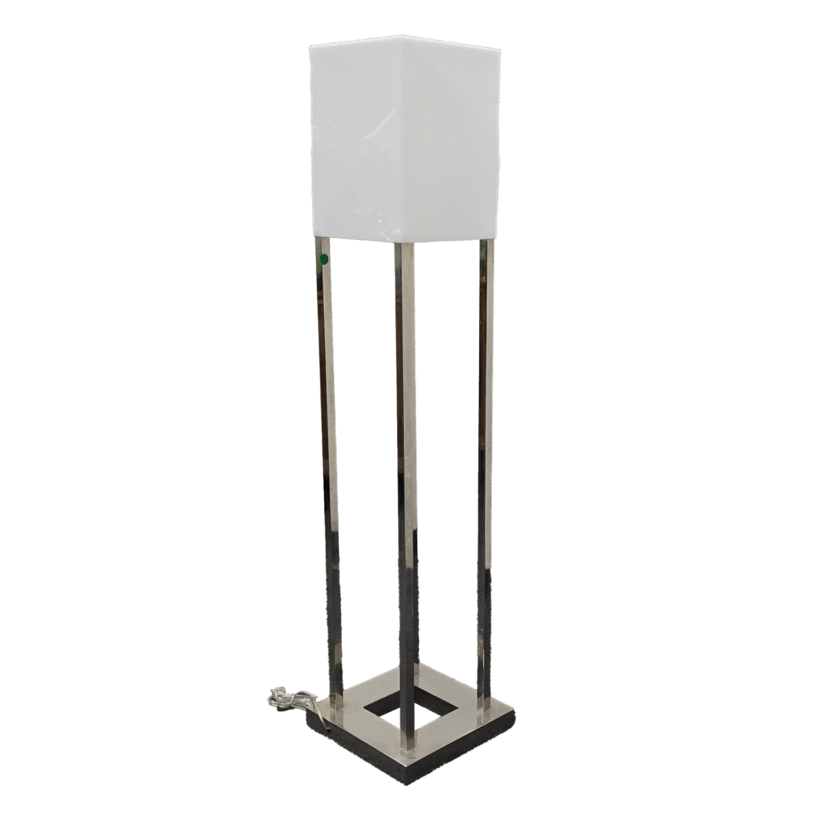 White Acrylic Floor Lamp - 15"x15"x65.25 - Image 2